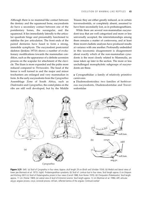 The Origin and Evolution of Mammals - Moodle