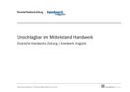 Titelpräsentation 2012 - Handwerk Magazin