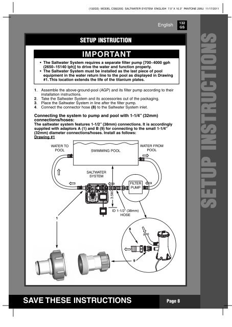 save these instructions - Steinbach