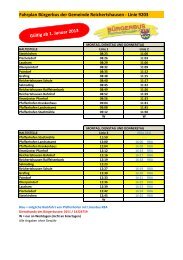 Fahrplan Bürgerbus der Gemeinde Reichertshausen - Linie 9203