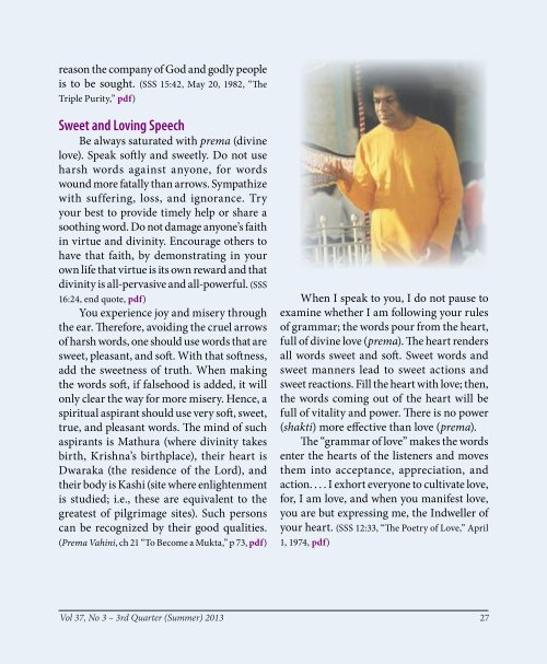 Sathya Sai Newsletter