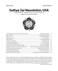 Sathya Sai Newsletter USA