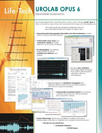 Urolab Opus 6 - Life-Tech, Inc.