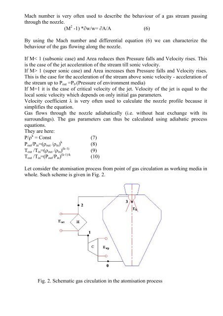 THEORETICAL ADVANTAGES OF HOT GAS ATOMIZATION OF ...