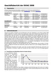 Geschäftsbericht der SViAG 2008