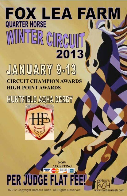 CIRCUIT CHAMPION AWARDS HIGH POINT ... - Fox Lea Farm