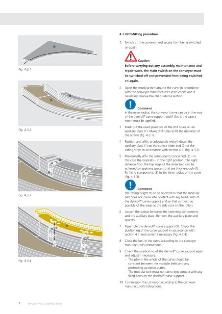 Conveying with ease Fitting and operational manual Declaration of ...