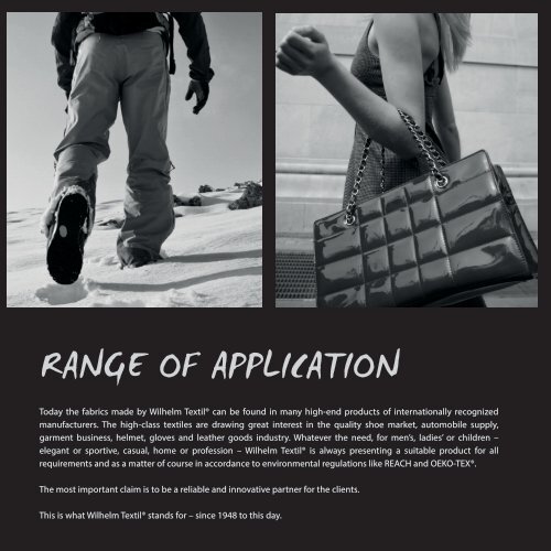 Wilhelm Textil® Imagebroschüre / Imagebrochure
