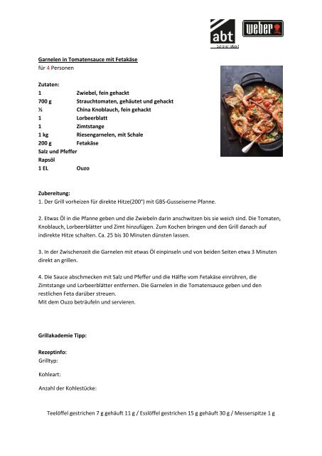 2015-09_abtshop_Weber_Garnelen in Tomatensauce mit Fetakõse_Garnelen Pfanne