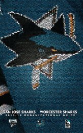 san jose sharks • worcester sharks