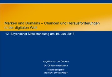 Marken und Domains – Chancen und Herausforderungen in der digitalen Welt