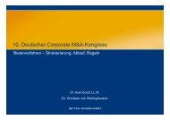 10 Deutscher Corporate M&A-Kongress