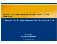 Aktuelle Fragen zu Verkaufsprozessen und zur SPA Gestaltung