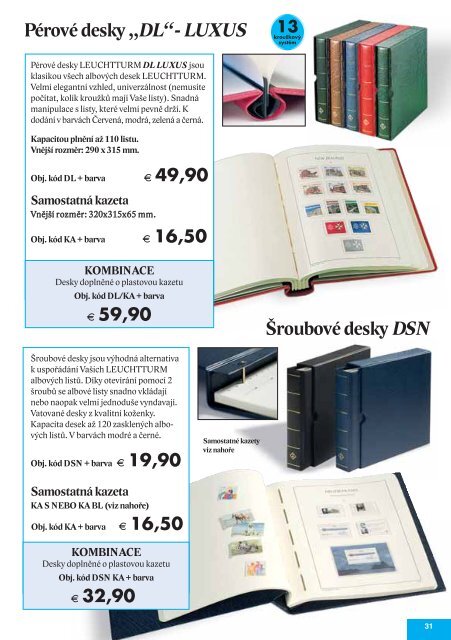 katalog pro sbÄratele filatelie a pohlednic. - Eshop Infofila.cz