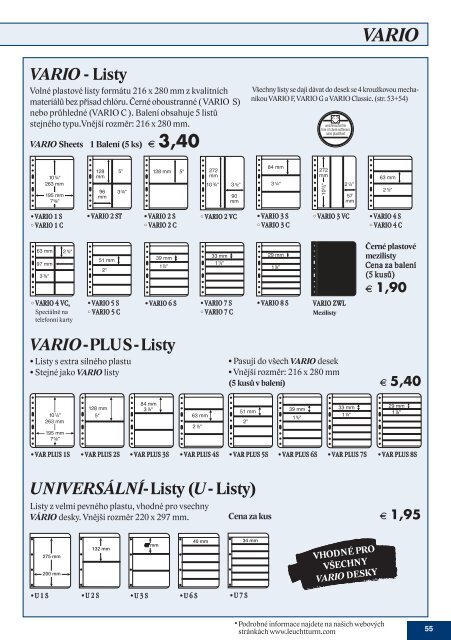 katalog pro sbÄratele filatelie a pohlednic. - Eshop Infofila.cz