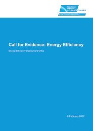 Call for Evidence: Energy Efficiency - Department of Energy and ...