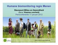 Humane biomonitoring regio Menen