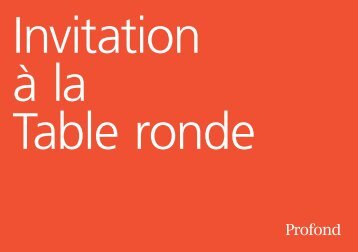 Invitation à la Table ronde