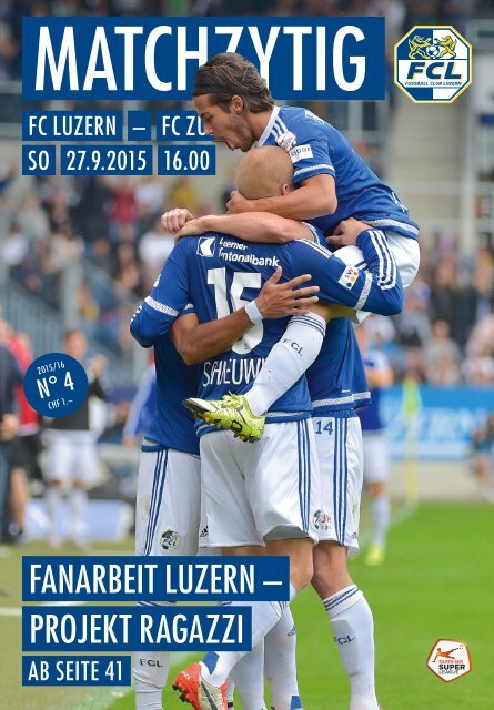 FC LUZERN Matchzytig N°4 15/16 (RSL 10) 