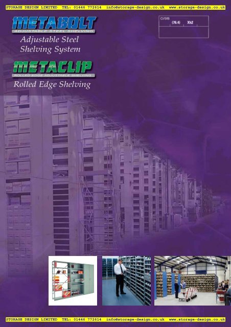 metabolt metaclip shelving - pdf - Storage Design Limited