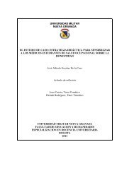 universidad militar nueva granada el estudio de caso: estrategia ...