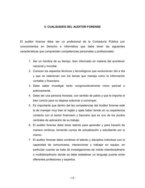 la auditoria forense como un nuevo proceso de fiscalizaciÃ³n, control ...