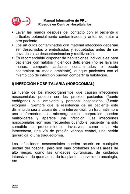 RIESGOS EN CENTROS HOSPITALARIOS