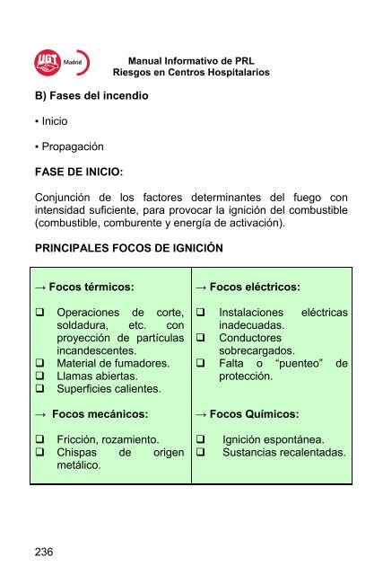 RIESGOS EN CENTROS HOSPITALARIOS