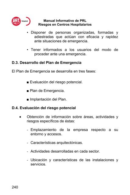 RIESGOS EN CENTROS HOSPITALARIOS