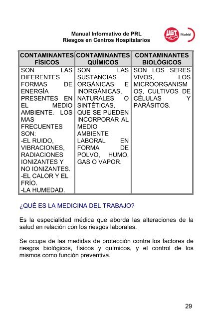 RIESGOS EN CENTROS HOSPITALARIOS