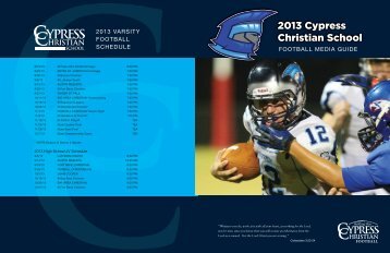 2013 Cypress Christian School