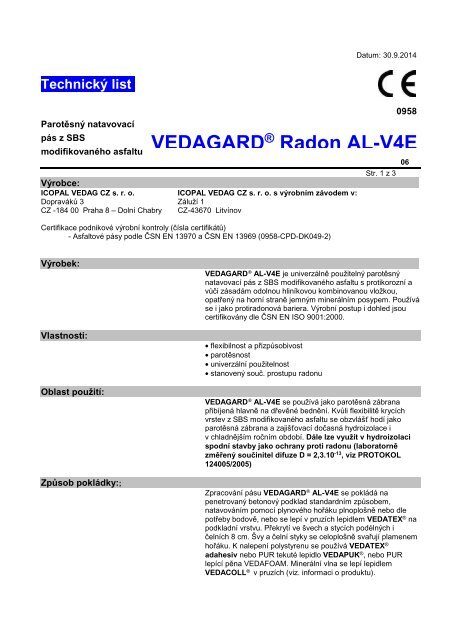 VEDAGARD Radon AL-V4E