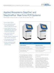 Applied Biosystems StepOne and StepOnePlus Real-Time PCR Systems