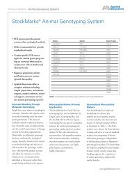 StockMarksÂ® Animal Genotyping System - Life Technologies