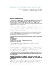 Regulation on Internal Audit Requirements for Commercial Banks ...