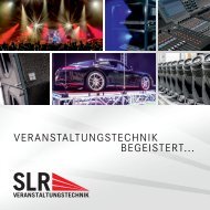 SLR Veranstaltungstechnik - Imagebroschüre