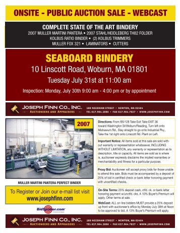 SEABOARD BINDERY