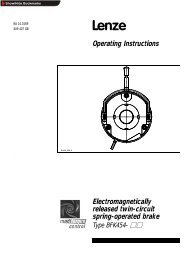 Lenze BA14.0169 Spring Operated Brake BFK ... - Southern Power