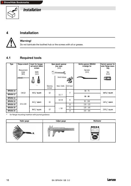 Lenze BA14.0169 Spring Operated Brake BFK ... - Southern Power