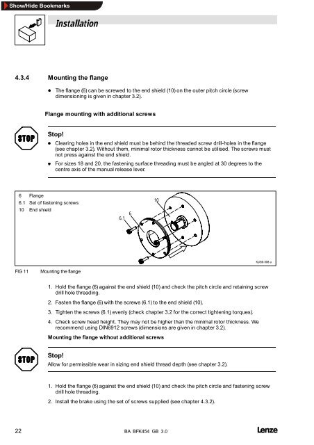 Lenze BA14.0169 Spring Operated Brake BFK ... - Southern Power