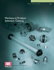 Mechanical Product Selection Catalog