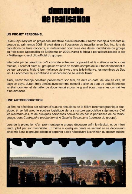 DOSSIER DE PRESSE