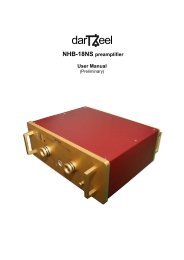 NHB-18NS preamplifier User Manual - darTZeel