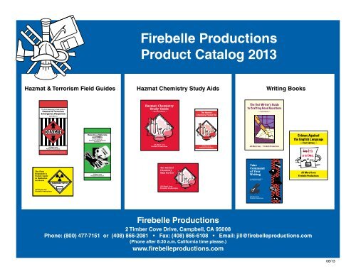 Firebelle Productions Product Catalog 2013