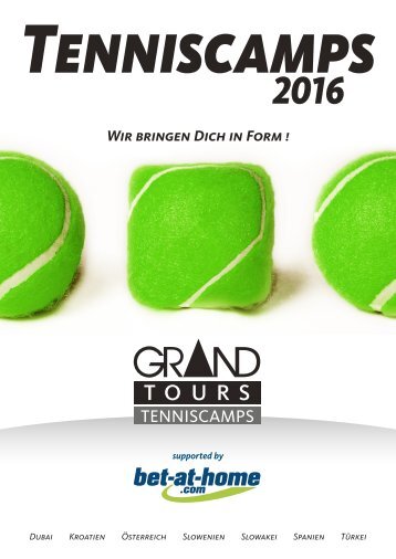 Tenniskatalog 2016 #gttc