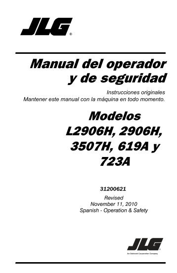 Manual del operador y de seguridad