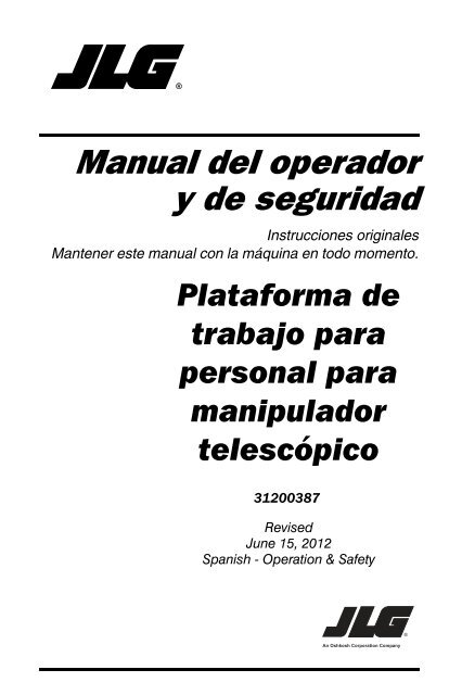 Plataforma de trabajo manual