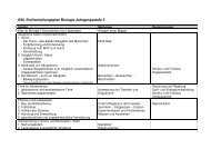 GBI, Stoffverteilungsplan Biologie Jahrgangsstufe 5 - Erdkunde und ...