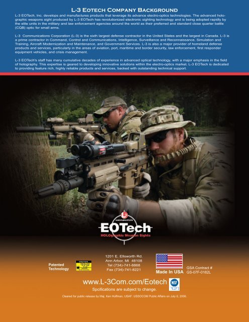 L-3 EOTech Inc