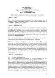 Articles of Association (draft) - saf-holland